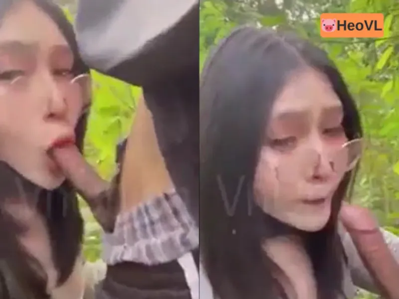 đi dã ngoại tiện địt bạn gái ở trong rừng